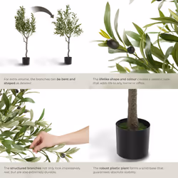 Artificial Plant - olive tree, realistic look, low-maintenance