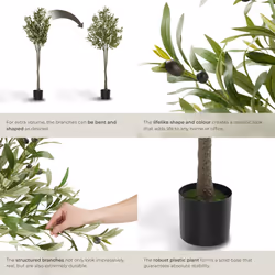 Artificial Plant - olive tree, realistic look, low-maintenance