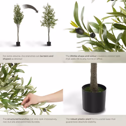 Artificial Plant - olive tree, realistic look, low-maintenance