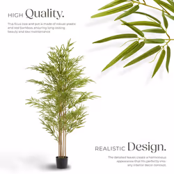 Artificial Plant - bamboo, realistic look, low-maintenance