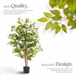 Artificial Plant - detailed and lifelike, ficus tree, low-maintenance
