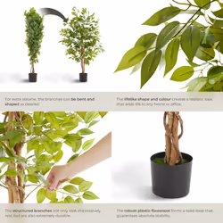 Artificial Plant - detailed and lifelike, ficus tree, low-maintenance - Additional view 4