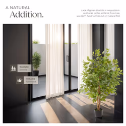 Artificial Plant - detailed and lifelike, ficus tree, low-maintenance - Additional view 5