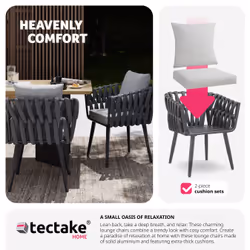 TecTake 405809 outdoor chair Anthracite - Additional view 5
