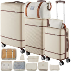 Suitcase Set Madison -  13-piece, 3 suitcases, packing cubes, TSA lock