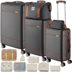 Suitcase Set Madison -  13-piece, 3 suitcases, packing cubes, TSA lock