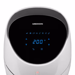 MEDION MD 19279 Single 5 L Stand-alone 2000 W Hot air fryer White