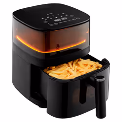 MEDION LIFE X10 XL, Hot air fryer, 5 L, 80 °C, 230 °C, Single, Black