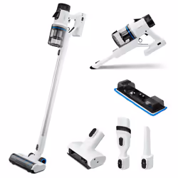 MEDION P350, 2-in-1 stick vacuum, Bagless, Black, White, Rectangular, Dry&wet, HEPA