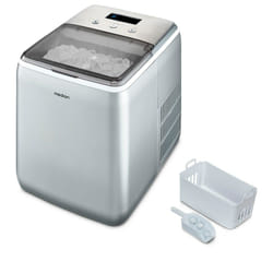 MEDION MD 11950 Built-in/freestanding ice cube maker 15 kg/24h Blue, Grey, Metallic