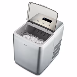 MEDION MD 11950 Built-in/freestanding ice cube maker 15 kg/24h Blue, Grey, Metallic