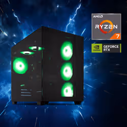ERAZER Tank X15 (MD 340128) AMD Ryzen™ 7 7800X3D 32 GB DDR5-SDRAM 1 TB SSD NVIDIA GeForce RTX 5060 Ti Windows 11 Home Tower PC Black - Additional view 3
