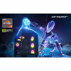 ERAZER Tank X15 (MD 340128) AMD Ryzen™ 7 7800X3D 32 GB DDR5-SDRAM 1 TB SSD NVIDIA GeForce RTX 5060 Ti Windows 11 Home Tower PC Black - Additional view 4
