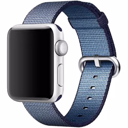 Apple Woven Nylon Watch Strap with Buckle (41mm / 38mm) - Midnight Blue