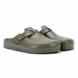 ) Birkenstock Boston EVA Men's Khaki Clogs - Green, 8 (Adults'