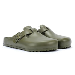 ) Birkenstock Boston EVA Men's Khaki Clogs - Green, 8 (Adults'