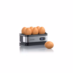 Arendo - Electric Egg Boiler - Automatic Cooker with Warming Function - 6 Egg Capacity - Indication Light - for Perfect Soft and Hard Eggs - Wate