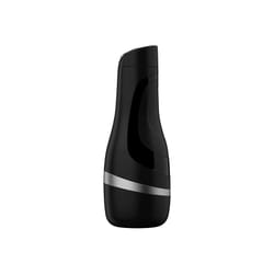 Satisfyer 573015 male masturbator Male stroker Black, Silver Acrylonitrile butadiene styrene (ABS), Thermoplastic elastomer (TPE)