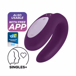 Satisfyer Double Joy Connect App Couple vibrator Ambidextrous