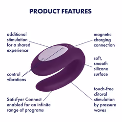Satisfyer Double Joy Connect App Couple vibrator Ambidextrous - Additional view 4
