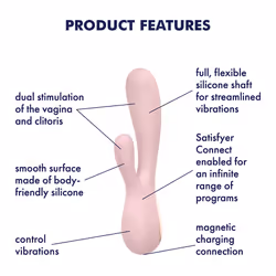 Satisfyer Mono Flex Rabbit vibrator Ambidextrous