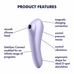 Satisfyer Dual Pleasure Sucker vibrator Ambidextrous - Additional view 6