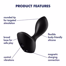 Satisfyer Backdoor Lover Anal vibrator Black Silicon 1 pc(s) - Additional view 6