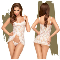 Penthouse Flawless Love Lingerie set White