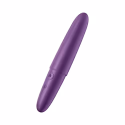 Satisfyer Ultra Power Bullet 6, Mini vibrator, Vaginal stimulation, Purple, Acrylonitrile butadiene styrene (ABS), Silicone,  ...