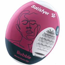 Satisfyer Masturbator Egg - Bubble, Egg masturbator, Thermoplastic elastomer (TPE), 52.3 mm, 68.5 mm, 49.3 mm, 55.1 g