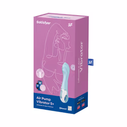 SATISFYER AIR PUMP VIBRATOR 5+ INFLATABLE G-SPOT VIBRATOR - BLUE - Additional view 3
