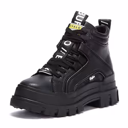 Buffalo Aspha Mid NC Womens Black Boots - 4