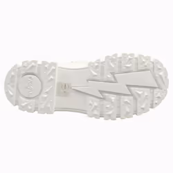 Buffalo Aspha Nc Mid-vegan Womens Platform Trainers in White - 7