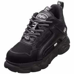 Buffalo Cld Chai Vegan Womens Platform Boots in Black - 4