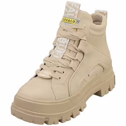 Buffalo Aspha Nc Mid Vegan Womens Ankle Boots in Beige - 5