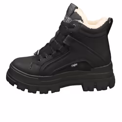 Buffalo Aspha Nc Mid Warm Vegan Womens Ankle Boots in Black - 6.5