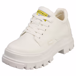 Buffalo Aspha Cls Vegan Womens Platform Boots in White - 6.5