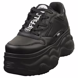 Buffalo Blader One Vegan Womens Platform Trainers in Black - 4