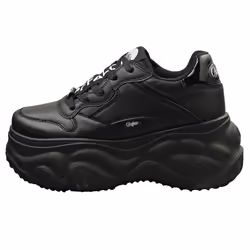 Buffalo Blader One Vegan Womens Platform Trainers in Black - 6