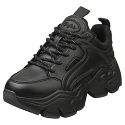 Buffalo Binary C Vegan Womens Platform Trainers in Black - 4