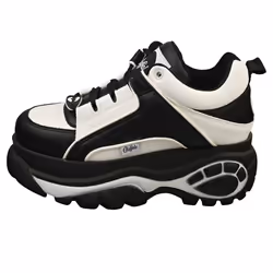 Buffalo 1339-14 2.0 Vegan Womens Fashion Boots in Black White - 6