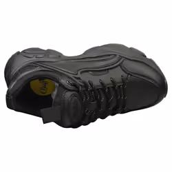 Buffalo Binary C Vegan Womens Platform Trainers in Black - 5 - Additional view 4