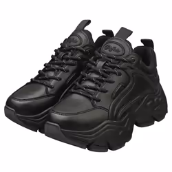 Buffalo Binary C Vegan Womens Platform Trainers in Black - 5 - Additional view 5