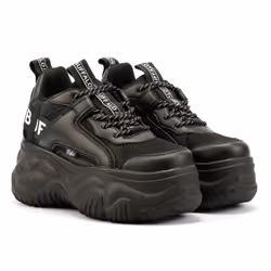 ) Buffalo Blader Matcha Women's Black Trainers - Black, 6.5 (Adults'