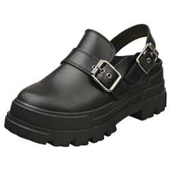 Buffalo Aspha Snd Vegan Womens Clog Shoes in Black - 6.5