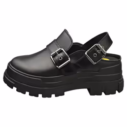 Buffalo Aspha Snd Vegan Womens Clog Shoes in Black - 6.5