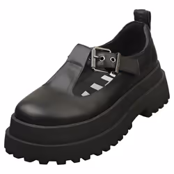 Buffalo Pluto Jane Vegan Womens Platform Shoes in Black - 6.5