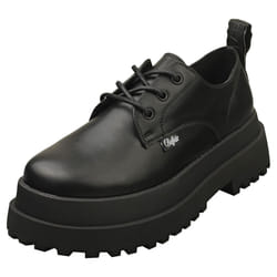 Buffalo Pluto Vegan Womens Platform Shoes in Black - 6.5