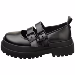 Buffalo Pluto Mary Vegan Womens Platform Shoes in Black - 4