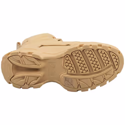 Buffalo Venom Mid Vegan Womens Ankle Boots in Cream - 6